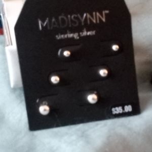 Sterling silver stud earrings